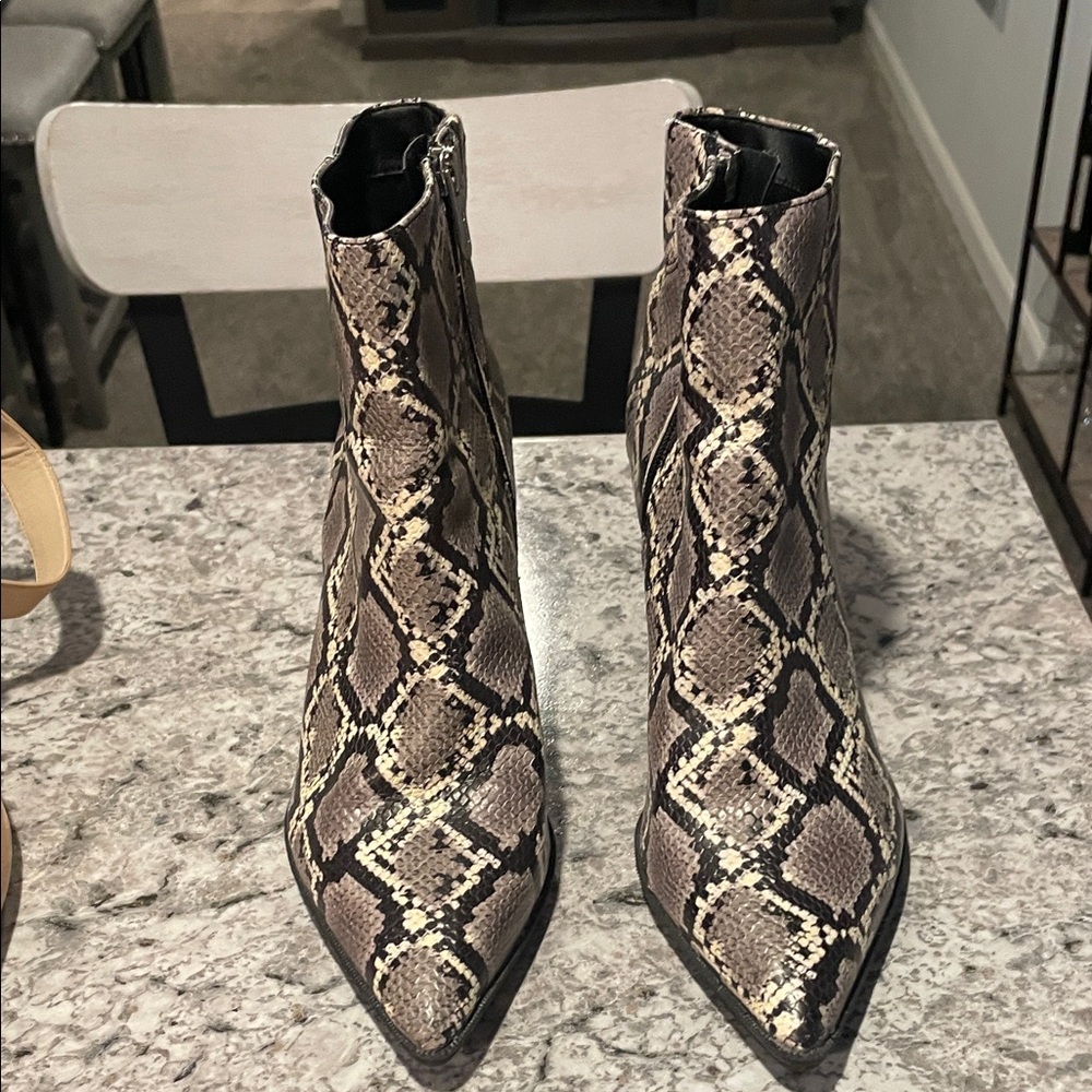 Circus by Sam Edelman Snakeskin Ankle Boots